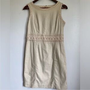 SUSAN BRISTOL-Linen Blend Dress Size 4